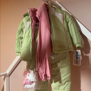 Rothschild Pink and Green Outerwear snowsuit